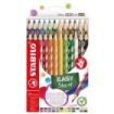 Stabilo Easycolors Pack con 24 Lapices de Colores Ergonomicos - Mina de 4.2mm - Forma Triangular - Uso Diestro - Colores Surtido