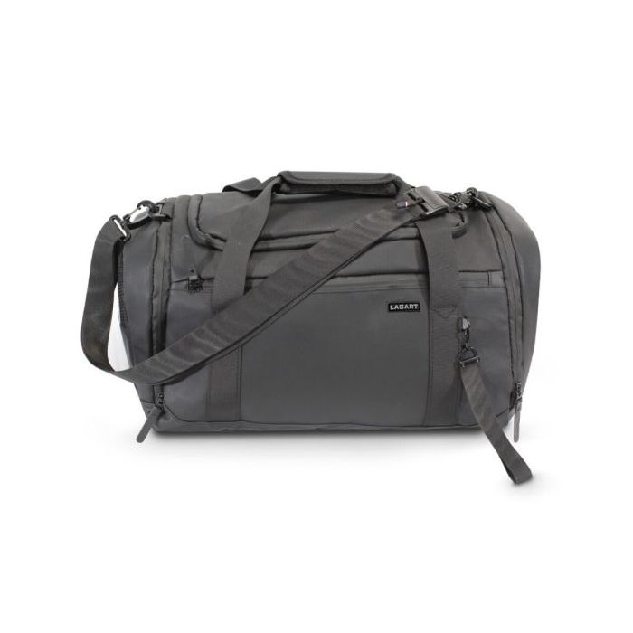 Lagart Bolsa de Viaje Deportiva 45L - Varios Compartimentos - Asas de Mano - Bandolera Ajustable - Medidas 47x27x24cm - Color Ne