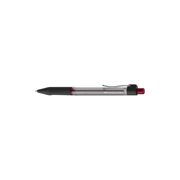 Faber-Castell Beyond Gel Boligrafo Retractil - Punta 0.7mm - Trazo de 0.4mm - Grip de Agarre - Tinta Gel Roja