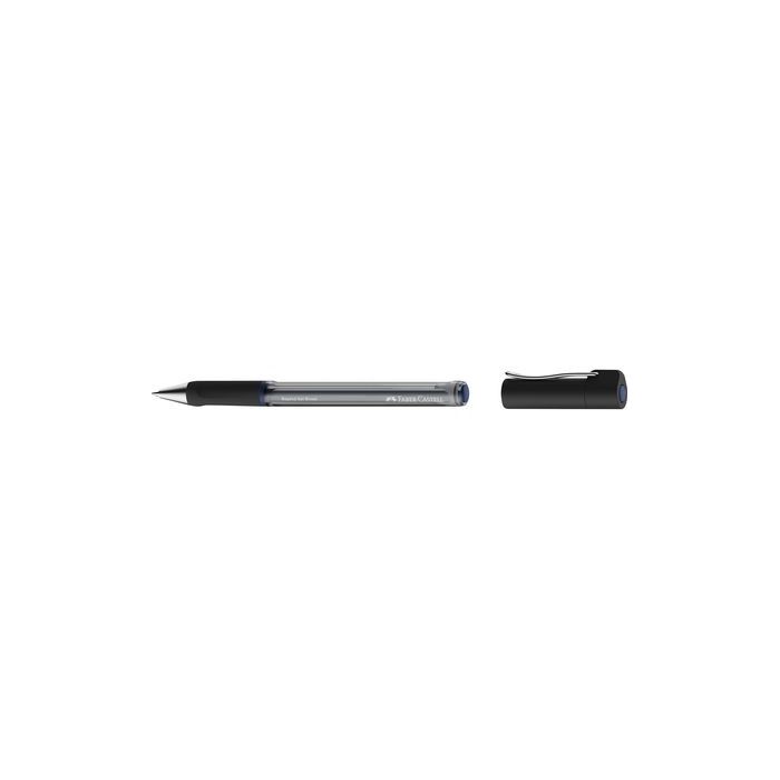 Faber-Castell Beyond Gel Broad Boligrafo con Capuchon - Punta 1mm - Trazo de 0.6mm - Grip de Agarre - Tinta Gel Azul