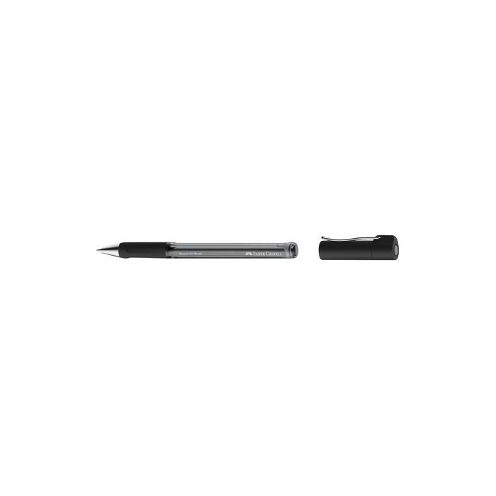 Faber-Castell Beyond Gel Broad Boligrafo con Capuchon - Punta 1mm - Trazo de 0.6mm - Grip de Agarre - Tinta Gel Negra