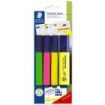 Staedtler Textsurfer Classic 364 Pack de 4 Marcadores Fluorescentes - Secado Rapido - Trazo 1 - 5mm Aprox - Colores Surtidos
