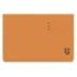 Gio By Elba Subcarpeta con Bolsa y Solapa Folio Naranja - Resistente Cartulina de 320gr - Bolsa y Solapa para Mayor Proteccion -