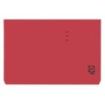 Gio By Elba Subcarpeta con Bolsa y Solapa Folio Rojo - Resistente Cartulina de 320gr - Bolsa y Solapa para Mayor Proteccion - Ta