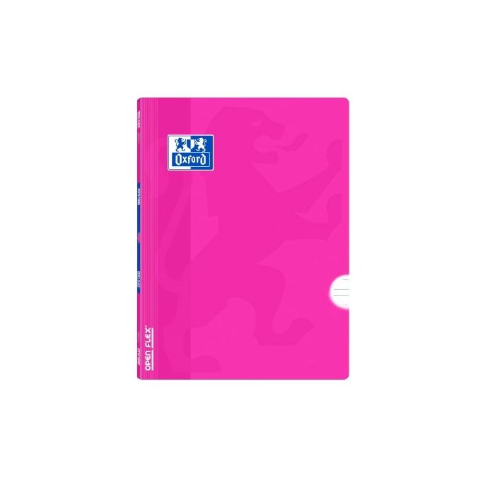 Oxford Libreta Grapada - Formato A5+ - 48 Hojas - Pauta de 3.5mm con Margen - Tapa de Plastico - Anti Traspaso de Tinta - Color