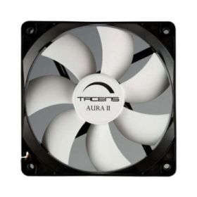 Tacens Aura II Ventilador 120mm - Carcasa Negra, Aspas Blancas - Velocidad Max. 1200rpm