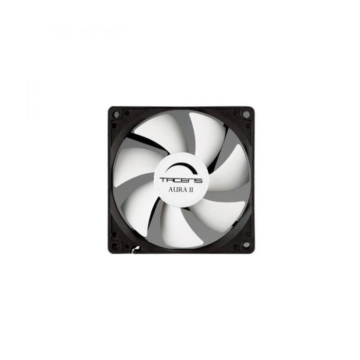 Tacens Aura II Ventilador Ultrasilencioso - Rodamiento Fluxus II - Aspas Aerodinamicas - Tornillos Antivibracion - 12 dB(A) Ruid