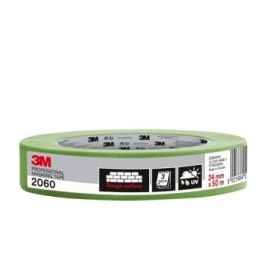 3M Cinta de Enmascarar Profesional para Superficies Rugosas - 24mm x 50m - Color Verde
