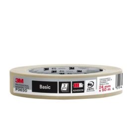 3M Cinta de Enmascarar Profesional - 24mm x 50m - 70% PEFC - Color Blanco