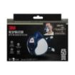 3M Mascarilla de Media Cara - Filtros Integrados - Proteccion Combinada - Reutilizable - Color Azul/Blanco