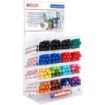 Edding 3000 Expositor con 128 Rotuladores Permanentes - Punta Redonda de 1.5mm - Trazo entre 1.5 y 3mm - Recargable - Secado Rap