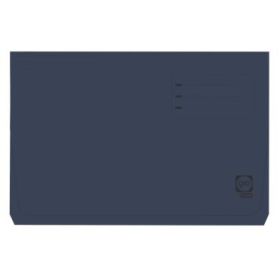 Gio By Elba Subcarpeta con Bolsa y Solapa Folio - Azul Intenso - 320gr Cartulina - Practica Bolsa y Solapa - Ideal para Document