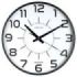 Unilux Unilux Maxi Pop Reloj de Pared - Pila Incluida - Numeros Grandes - Mecanismo Silencioso de Cuarzo - Color Negro
