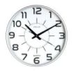 Unilux Reloj de Pared Maxi Pop Gris - Diseño Moderno y Llamativo - Gran Tamaño para Facil Lectura - Color Gris