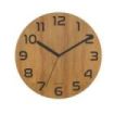 Unilux Reloj Palma Bamboo - Diseño Elegante y Moderno - Fabricado con Materiales Sostenibles - Color Negro/Madera