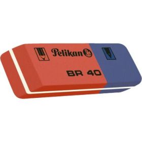 Pelikan Caja de 40 Gomas BR40 - Doble Funcion para Tinta y Lapiz - Alta Calidad - Resistente - Precision en el Borrado - Color A