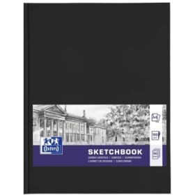 Oxford Oxfart Cuaderno de Bocetos - Formato A4 - 48 Hojas de 100g - Resistente al Borrado - Color Negro