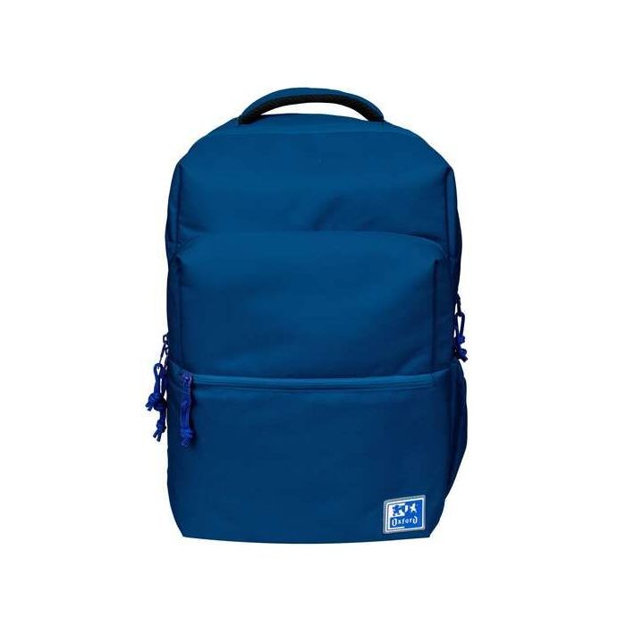 Oxford B-Ready Mochila Escolar - Tirantes Acolchados y Ajustables - Tamaño 42x30x15cm - Color Azul Marino