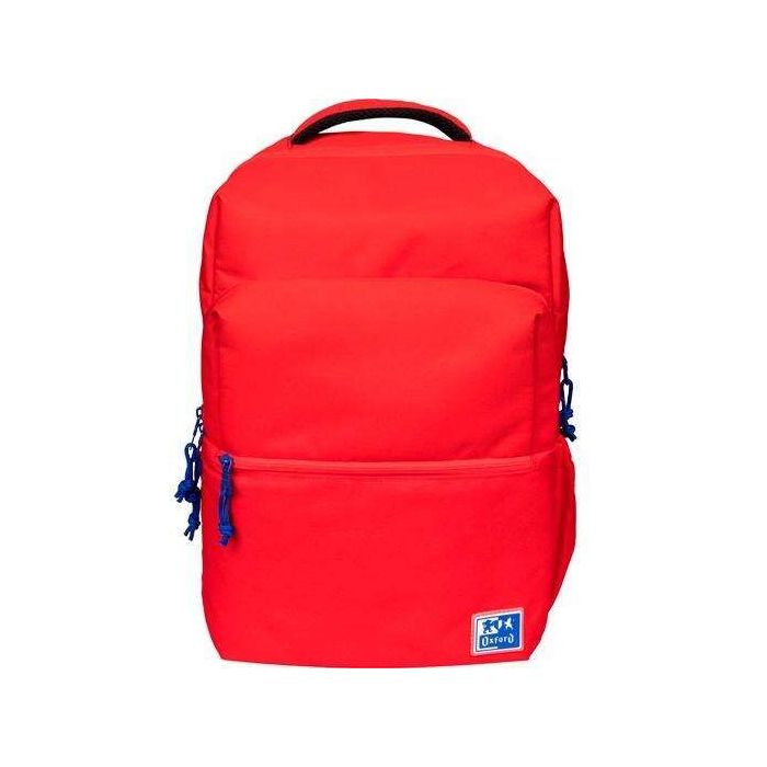 Oxford B-Ready Mochila Escolar - Tirantes Acolchados y Ajustables - Tamaño 42x30x15cm - Color Rojo
