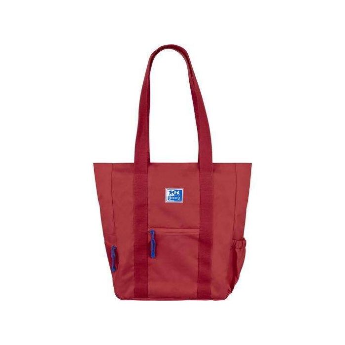 Oxford Tote B-Trendy Bolso de Mano - Bolsillo Frontal y Laterales - Compartimento para Portatil/Tablet - Cierre de Cremallera -