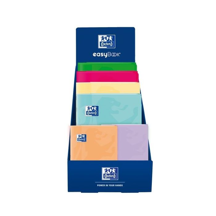 Oxford Expositor con 40 Libretas Grapadas - Formatos A4 y A5 - Bolsa Interior - Solapas - Marcapaginas - Anti Traspaso de Tinta