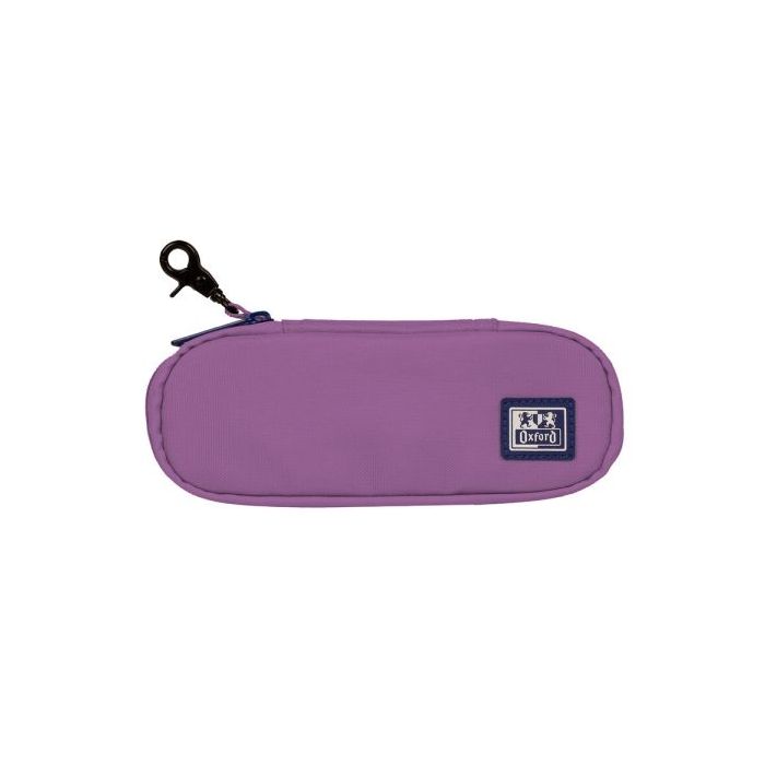 Oxford Kangoo B-Hook Estuche Cofre con Gancho - Bolsillo Interior con Malla - Goma Elastica para Cuadernos - Semirrigido - 21x8x