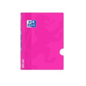 Oxford Libreta Grapada - Formato A5+ - 48 Hojas - Cuadricula 4x4mm con Margen - Tapa de Plastico - Anti Traspaso de Tinta - Colo