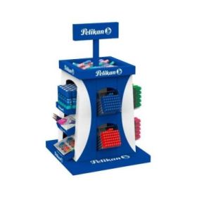 Pelikan Expositor Escolar con 364 Unidades - Incluye: Lapices de Grafito, Sacapuntas, Gomas de Borrar, Correctores, Pegamentos,