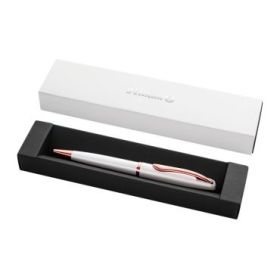 Pelikan Jazz Noble Boligrafo Retractil - Trazo de 1mm - Mecanismo de Giro - Recambio 337M Azul - Estuche de Regalo - Detalles Cr