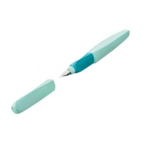 Pelikan Twist Pluma Estilografica - Punta M - Uso Ambidiestro - Seccion Triangular Transversal - Incluye 2 Cartuchos de Tinta -