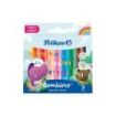 Pelikan Combino Jumbo Pack de 9 Rotuladores de Colores - Lavables - No Toxicos - 2 Anchos de Trazo - Punta de Fibra - Colores Su