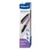Pelikan Pina Colada Boligrafo Recargable - Trazo de 0.7mm - Agarre Ergonomico Ambidiestro - Cuerpo Rayado Efecto Metalico - Cart
