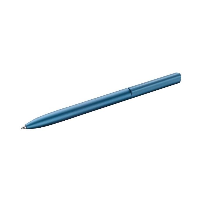 Pelikan Ineo Boligrafo Retractil - Trazo de 1mm - Mecanismo de Giro - Recambio 337M Azul - Aluminio Anodizado Satinado - Caja Me