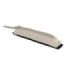 Oxford Executive Estuche Compacto - Goma Elastica para Cuadernos - Cremallera - Nailon Reciclado - 21x4.5x3.5cm - Color Beige