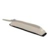 Oxford Executive Estuche Compacto - Goma Elastica para Cuadernos - Cremallera - Nailon Reciclado - 21x4.5x3.5cm - Color Beige