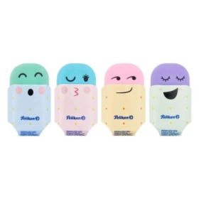 Pelikan Squeezy You Goma de Borrar - Dibujos Impresos - sin PVC ni Ftalatos - Colores Surtidos