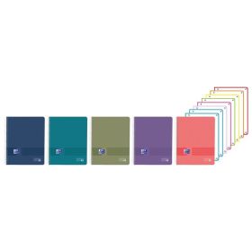 Oxford Live and Go Cuaderno de Espiral - Formato A4+ - 160 Hojas - Rayado Horizontal 1 Linea - Tapa de Polipropileno - Colores V