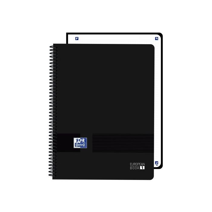 Oxford Live and Go Cuaderno de Espiral - Formato A4+ - 80 Hojas - Cuadricula 5x5mm - Tapa de Plastico - Digitalizacion de Textos