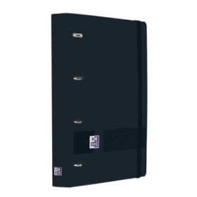 Oxford Europeanbinder Live and Go Carpeta de Anillas - Formato A4+ - Cierre con Goma - Incluye Recambio de 120 Hojas de Linea Ho