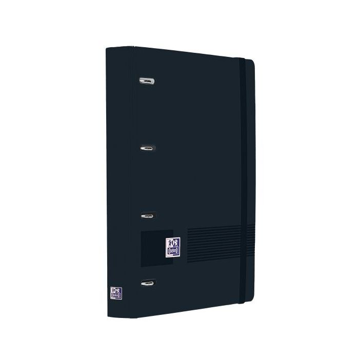 Oxford Europeanbinder Live and Go Carpeta de Anillas - Formato A4+ - Cierre con Goma - Incluye Recambio de 120 Hojas de Linea Ho