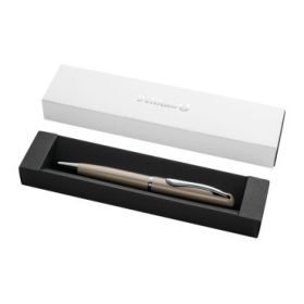 Pelikan Jazz Noble Boligrafo Retractil - Trazo de 1mm - Mecanismo de Giro - Recambio 337M Azul - Estuche de Regalo - Cuerpo Sati