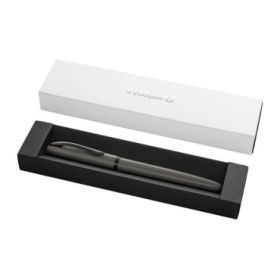 Pelikan Jazz Noble Pluma Estilografica - Punta M - Cuerpo Satinado con Detalles Cromados - Mecanismo de Cartucho Universal - Est