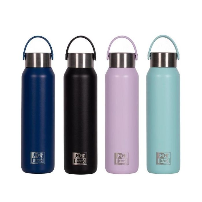Oxford B-2Go Botella Isotermica 600ml - Doble Pared Aislante y Recubrimiento Ceramico Interior - Colores Surtidos