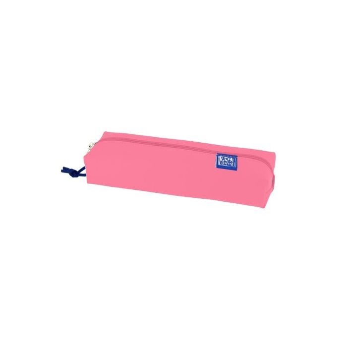 Oxford Kangoo Live and Go Estuche Rectangular Mediano - Goma Elastica para Cuadernos - Color Sandia