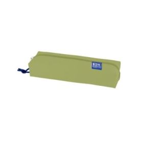 Oxford Kangoo Live and Go Estuche Rectangular Mediano - Goma Elastica para Cuadernos - Color Verde