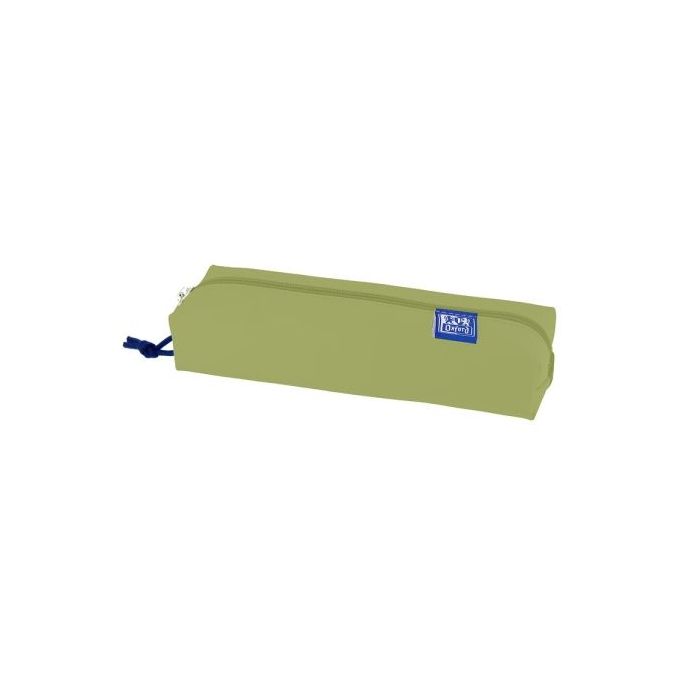 Oxford Kangoo Live and Go Estuche Rectangular Mediano - Goma Elastica para Cuadernos - Color Verde