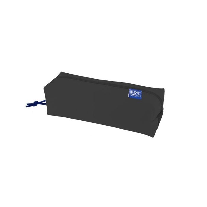 Oxford Kangoo Live and Go Estuche Cuadrado Grande - Goma Elastica para Cuadernos - Color Negro