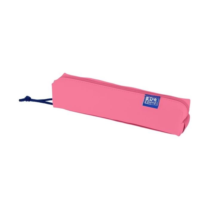 Oxford Kangoo Live and Go Estuche Cuadrado Compacto - Goma Elastica para Cuadernos - 22x4x4cm - Color Sandia