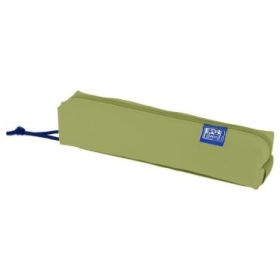 Oxford Kangoo Live and Go Estuche Cuadrado Compacto - Goma Elastica para Cuadernos - 22x4x4cm - Color Verde