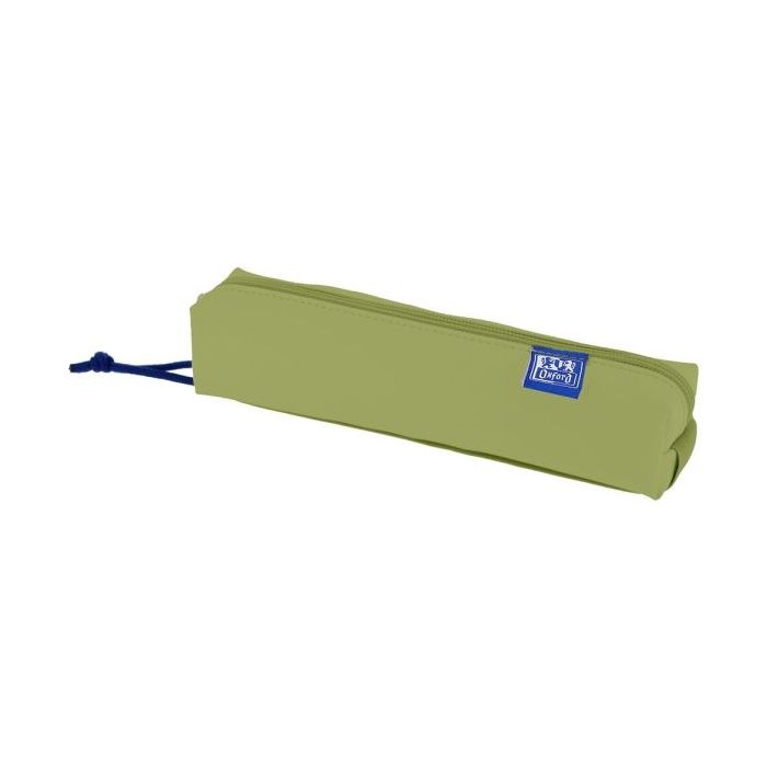 Oxford Kangoo Live and Go Estuche Cuadrado Compacto - Goma Elastica para Cuadernos - 22x4x4cm - Color Verde